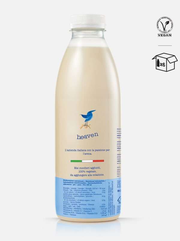 heaven original is the 100% vegan oat-based drink with no added sugar and naturally lactose-free with a very high percentage of oats, perfect for drinking by the glass.