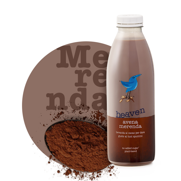 Heaven Merenda, bevanda di avena plant-based al cacao senza zuccheri aggiunti